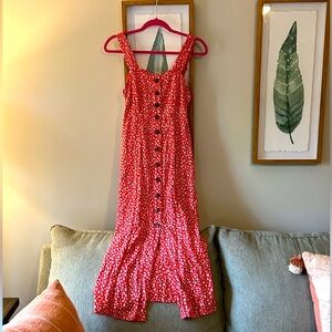 Floral button down dress